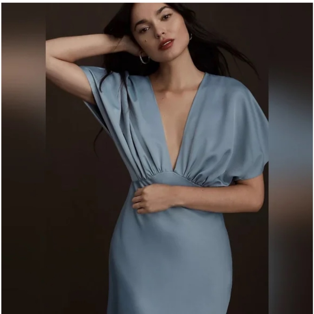 BHLDN Dusty Blue Gown